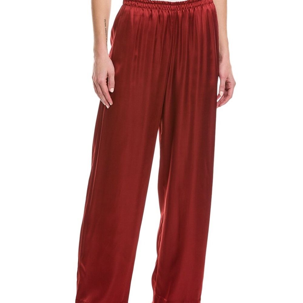 NWT VINCE Drop-Waist Fluid Pull-On Pant Elastic Smocked Waist XL